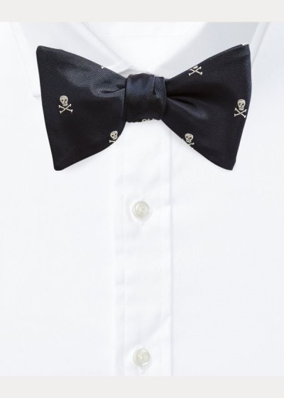 Corbatas Ralph Lauren Hombre Azul Marino / Blancos - Skull-and-Crossbones Bow - XEJNY9067